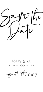 PK - Save The Date Mobile design preview