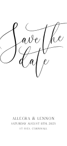 AL - Save The Date Mobile design preview