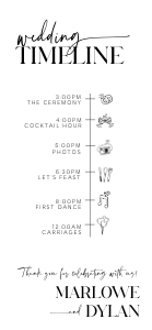 MD - Wedding Timeline Mobile design preview