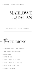 MD - Wedding Program Template design preview