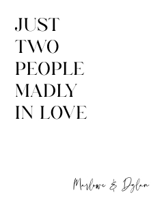 MD - Just Two People Madly In Love design preview