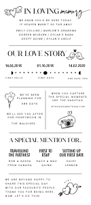 MD - Infographic Wedding Program design preview