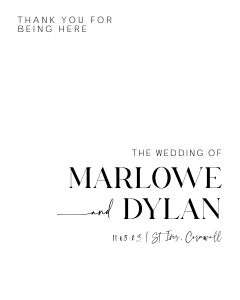 MD - Wedding Welcome Sign design preview