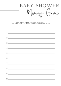AH1 - Baby Memory Game design preview