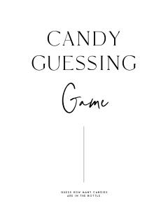AH1 - Candy Guessing Game design preview