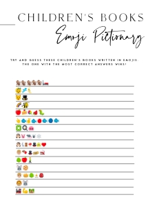 AH1 - Childrens Books Emoji Pictionary design preview