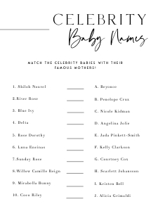 AH1 - Celebrity Baby Names design preview