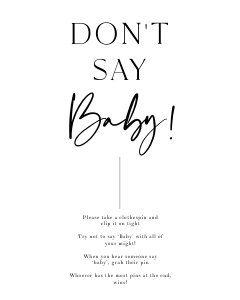 AH1 - Don't Say Baby design preview