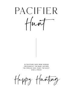 AH1 - Pacifier Hunt Game design preview