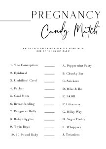 AH1 - Pregnancy Candy Match design preview