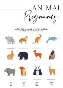 AH1 - Animal Pregnancy 5x7 design preview