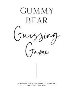 AH1 - Gummy Bears Game design preview