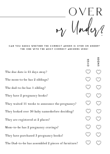 AH1 - Over or Under Game design preview