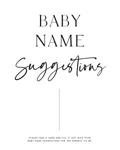 AH1 - Baby Name Suggestions design preview
