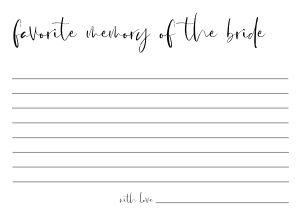 WL1 - Favorite Memory With The Bride design preview