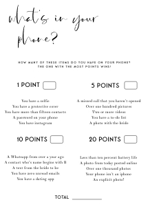 WL1 - What's In Your Phone design preview