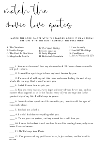 WL1 - Movie Love Quotes design preview