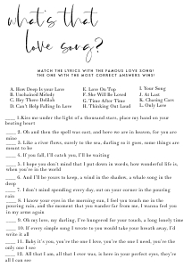 WL1 - What's That Love Song design preview