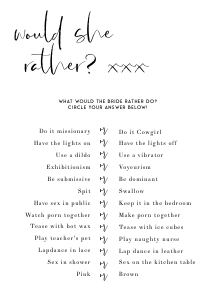WL1 - Would She Rather XXX design preview