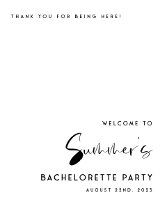 WL1 - Bachelorette Welcome Signs design preview