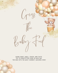 BB2 - Guess The Baby Food design preview