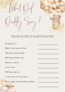 BB2 - What Did Daddy Say design preview