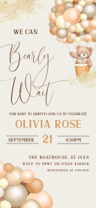 BB2 - Bearly Wait Invite Mobile design preview