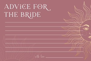 SL1 - Advice For The Bride design preview