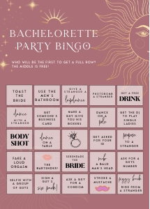 SL1 - Bachelorette Bingo design preview