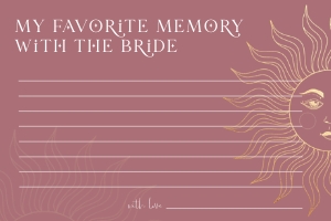 SL1 - Favorite Memory With The Bride design preview