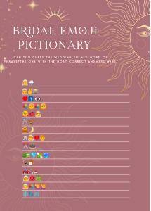 SL1 - Bridal Emoji Pictionary design preview