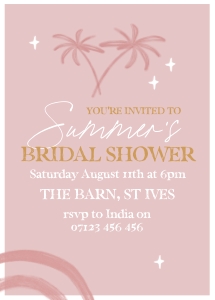 PM2 - Bridal Shower Invite 5x7 Pink design preview