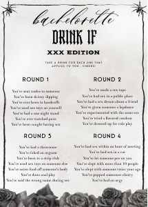 NX1 - Bachelorette Drink If XXX - 5x7: NX1 - 40 Bachelorette Games