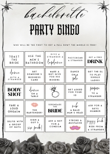 NX1 - Bachelorette Party Bingo - 5x7: NX1 - 40 Bachelorette Games