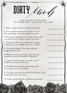 NX1 - Dirty Minds - 5x7: NX1 - 40 Bachelorette Games