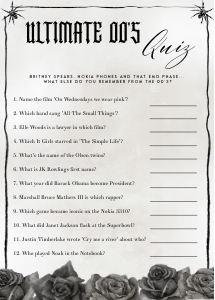 NX1 - Ultimate 00s Quiz - 5x7: NX1 - 40 Bachelorette Games