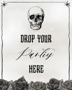 NX1 - Drop Your Panties Sign - 8x10: NX1 - 40 Bachelorette Games