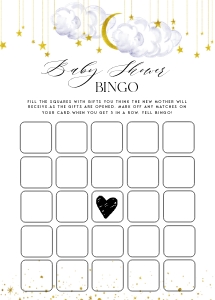 LS1 - Baby Shower Bingo design preview