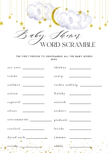 LS1 - Baby Word Scramble design preview