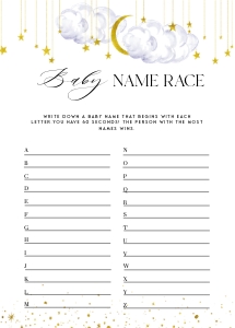 LS1 - Baby Name Race design preview