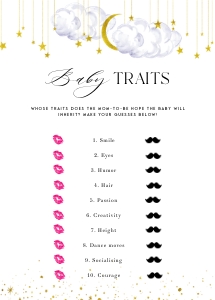 LS1 - Baby Traits 5x7: LS1 - Baby Trait Game