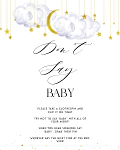 LS1 - Don't Say Baby Sign - 8x10: LS1 - Don't Say Baby Game