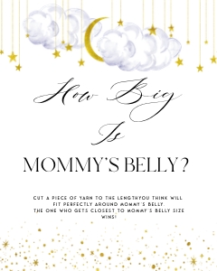 LS1 - How Big Is Mommy's Belly Sign - 8x10: LS1 - How Big Is Mommy's Belly