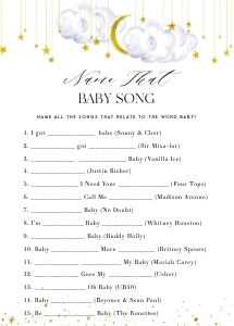 LS1 - Name That Baby Song 5x7: LS1 - Name That Baby Song