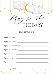 LS1 - Prayers For The Baby 5x7: LS1 - Prayers For The Baby
