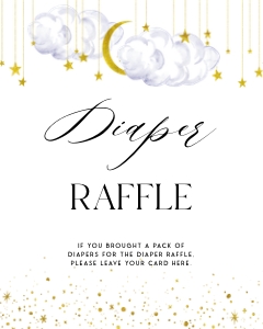 LS1 - Diaper Raffle Sign - 8x10: LS1 - Diaper Raffle