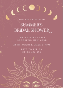 SL1 - Bridal Shower Invite 5x7 design preview