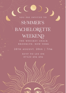 SL1 - Bachelorette Weekend Invite 5x7 design preview