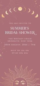 SL1 - Bridal Shower Invite Mobile design preview