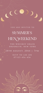 SL1 - Hen Party Mobile Invite design preview